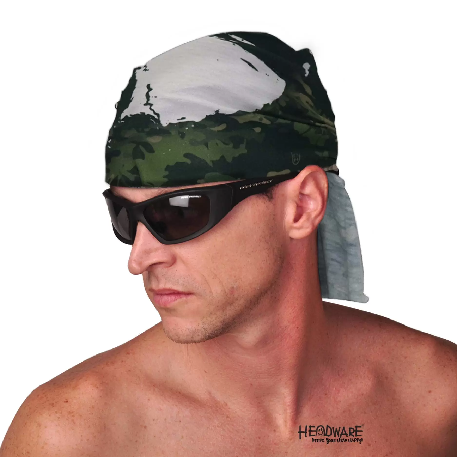 Camo bone chef cap