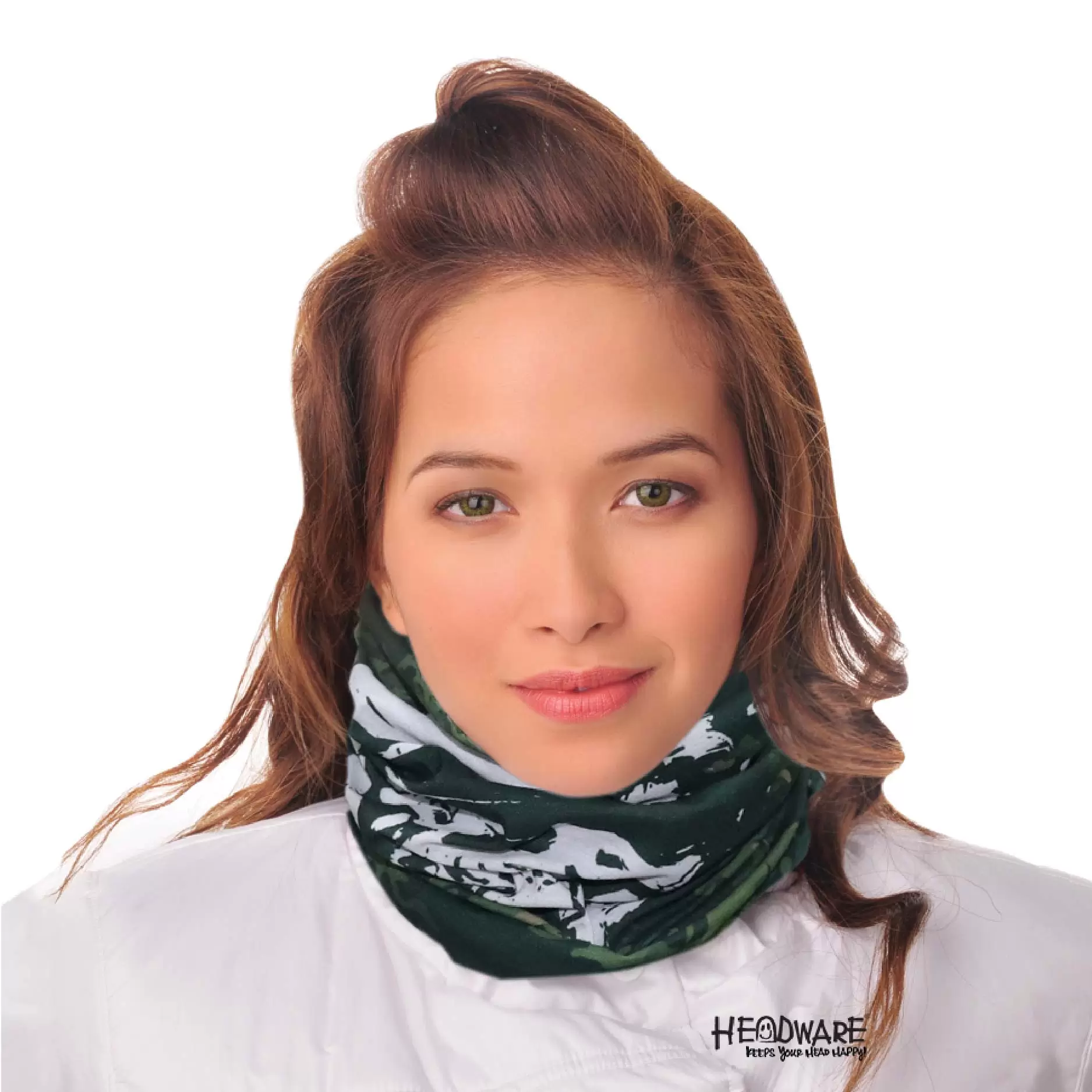 Camo bone neck scarf